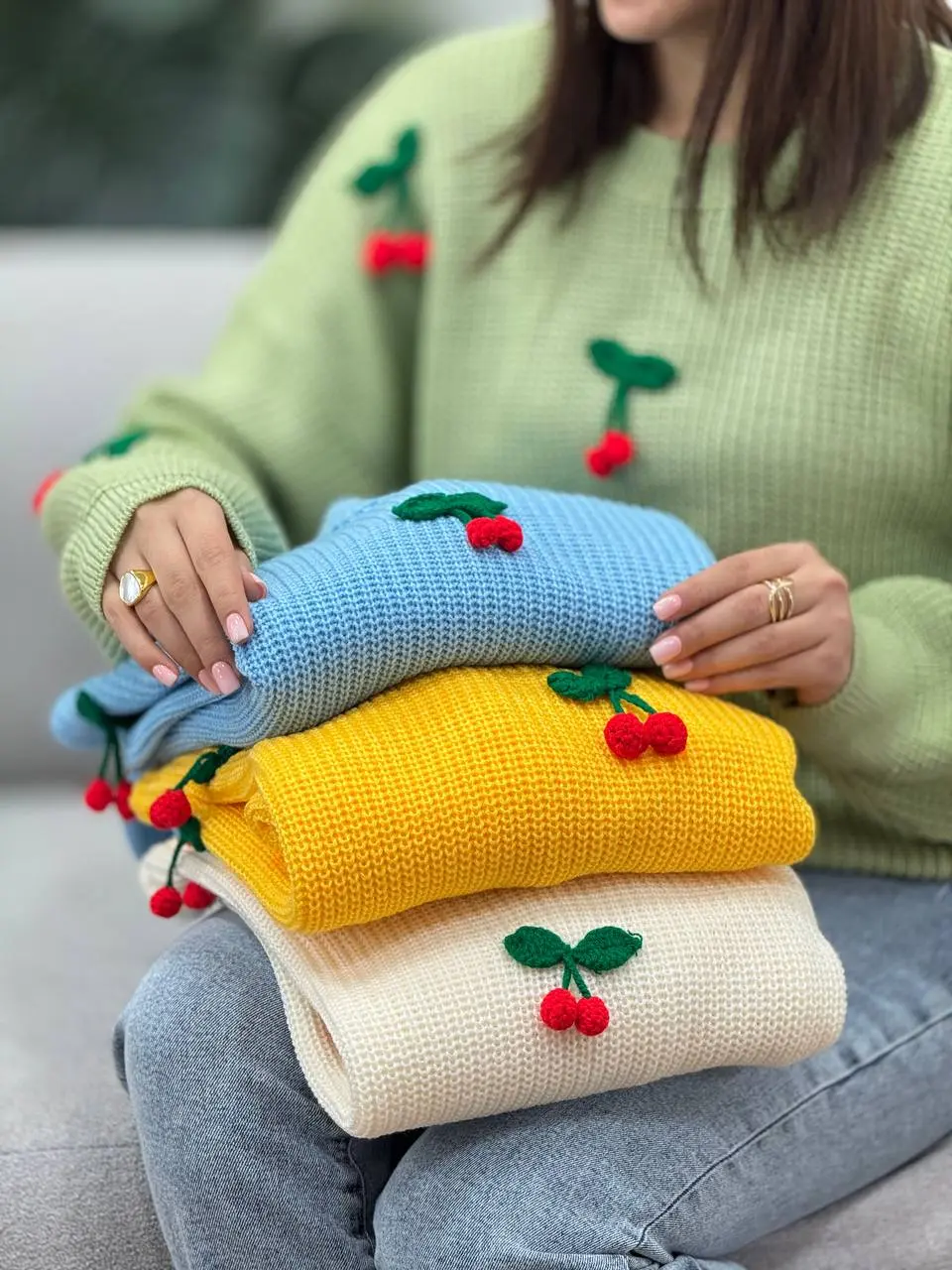 پلیور بافت آلبالو 1